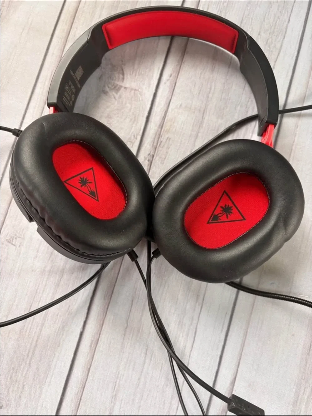 Turtle Beach Black and Red Wired Gaming Headset with Boom Mic